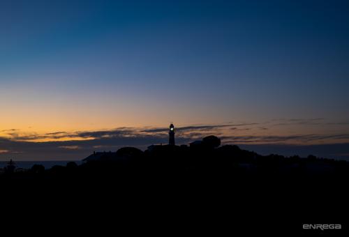 Low Head Lighthouse at dusk